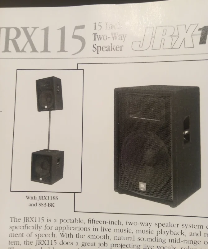 JBL JRX115 en Parlantes Columnas - foto 8
